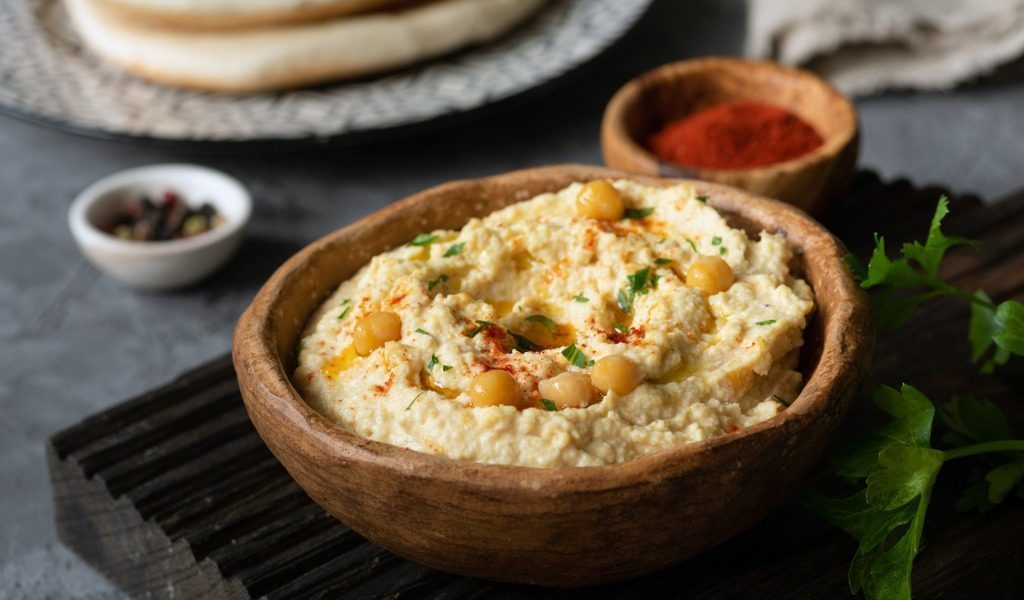 Nutritious hummus di ceci calorie.